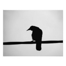 black raven personalized invitations