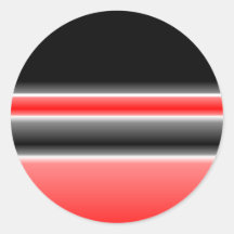 Black/Red & White Design Stickers