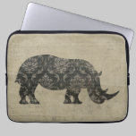 Black Rhinoceroses Silhouette  Computer Sleeve laptop sleeves