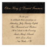 Black Rhinoceroses Silhouette Wedding Invitation