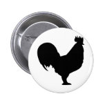 black rooster icon button