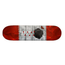 Black Rose Of Love Skate Board Deck