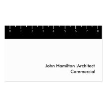 Black Ruler Business Card Templates