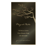 Black Sakuras Oriental Flower Zen Profile Card Business Card Templates