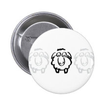 black sheep white sheeps button