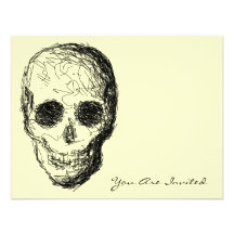 Black Skull. Personalised Announcements