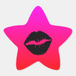 Black Smooch Sticker