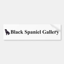 Black Spaniel Gallery Bumper Stickers