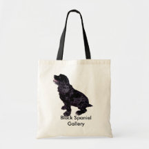 Black Spaniel Gallery Canvas Bag