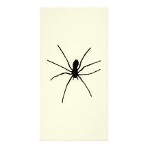 Black Spider Template Personalized Photo Card
