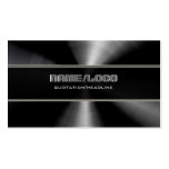 Black Stainless Steel & Grey Accents Template Business Cards