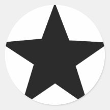 black star icon sticker