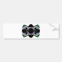 Black Structural Urban Art Form Cricketdiane Bumper Stickers