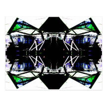 Black Structural Urban Art Form Cricketdiane Post Cards