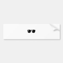 Black Sunglasses Bumper Stickers
