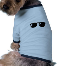 Black Sunglasses Dog Tee