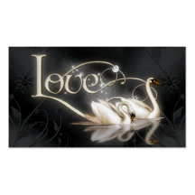 Black Swans Gift Tag Business Card
