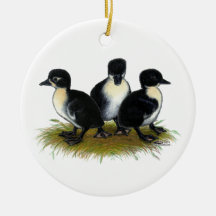 Black Swedish Ducklings Ornament