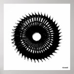 Black Swirl Poster