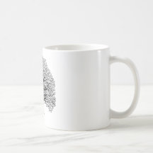 Black Swirl Tree Coffee Mug