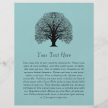 Black Swirl Tree Personalised Flyer