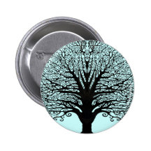 Black Swirl Tree Pin