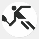 black tennis icon sticker