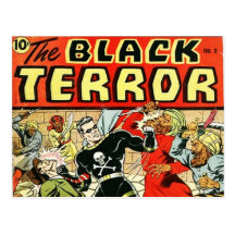Black Terror Comic Postcards