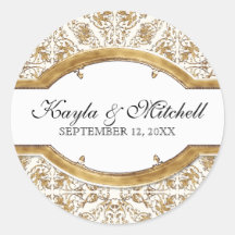 Black Tie Elegance 2, Golden Matching Sticker Seal