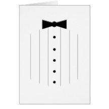 Black Tie Tuxedo Card