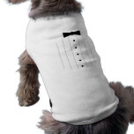 Black Tie Tuxedo Dog Tshirt