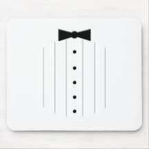 Black Tie Tuxedo Mouse Pad