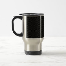 Black Tightly Woven Carbon Fibre Textured Coffee Mugs