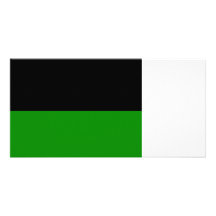 black top green bottom DIY custom background Photo Greeting Card