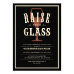 Black Vintage Rehearsal Dinner Invitations