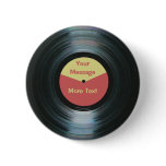 Black Vinyl Music Red and Yellow Record Label