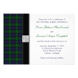 Black Watch Tartan Wedding Invitation