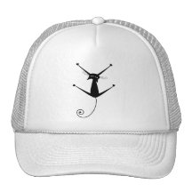 Black Whimsy Kitty 10 Hat