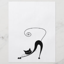 Black Whimsy Kitty 2 Personalised Flyer