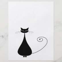 Black Whimsy Kitty 4 Personalized Flyer