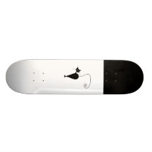 Black Whimsy Kitty 5 Skateboard Decks