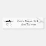 Black Whimsy Kitty 8 Bumper Sticker