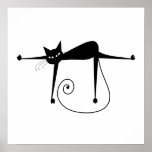 Black Whimsy Kitty 8 Posters