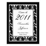 Black/White 2011 Fancy Graduation Invitation