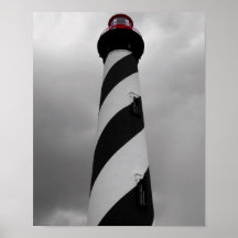 Black, White and Red Poster