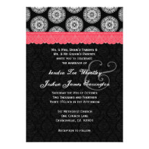 Black White Antique Soft Red Lace Wedding 38 Cards