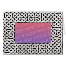 Black & White Celtic Frame card