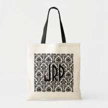 Black & White Damask Bag