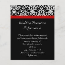 Black/White Damask w/ Ravishing Red Accent Full Color Flyer