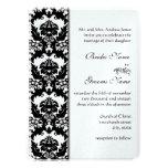 Black & White Damask Wedding Invitations